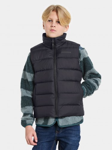 Didriksons Kilo Kids Vest 2 - Black