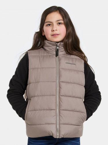 Didriksons Kilo Kids Vest - Ash Brown