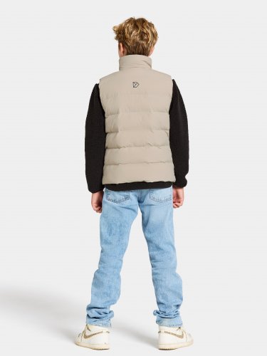 Didriksons Kilo Kids Vest - Clay Beige