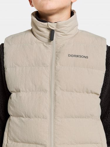 Didriksons Kilo Kids Vest - Clay Beige
