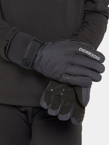 Didriksons Lovas Five Finger Gloves - Black