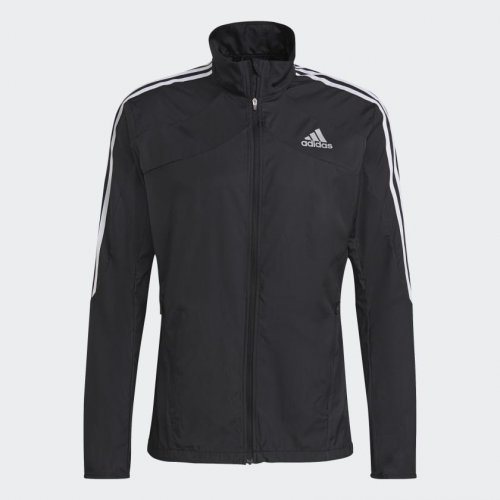 Adidas Marathon 3-Stripes Jacket - Black/White
