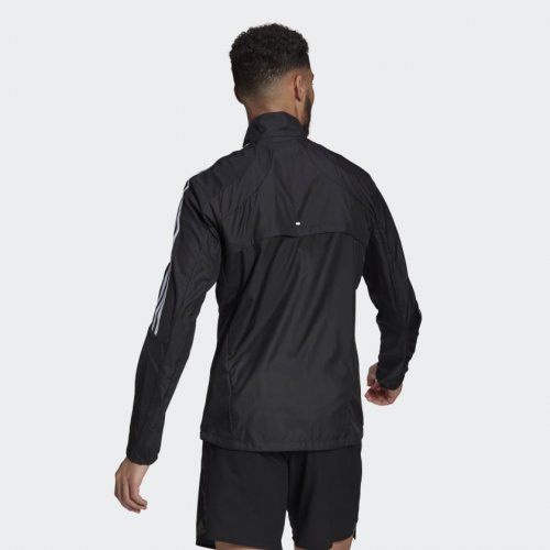 Adidas Marathon 3-Stripes Jacket - Black/White