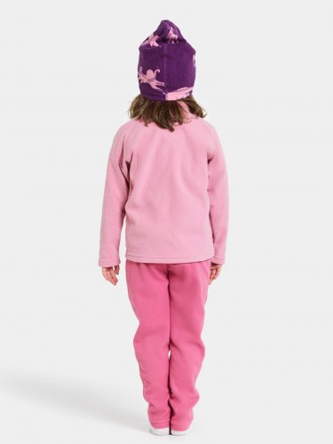 Didriksons Monte Kids Fullzip - Light Heather Pink