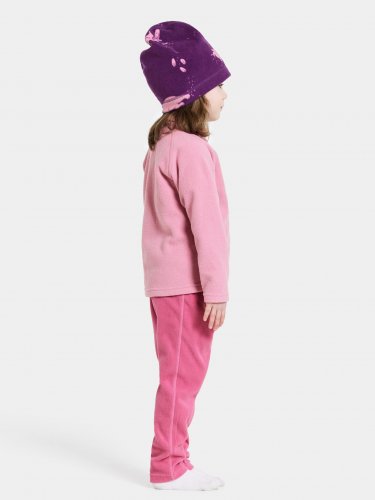 Didriksons Monte Kids Fullzip - Light Heather Pink
