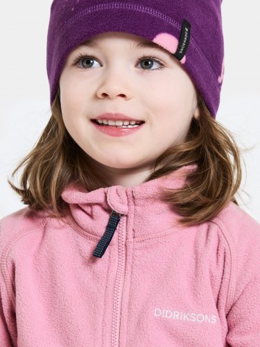Didriksons Monte Kids Fullzip - Light Heather Pink