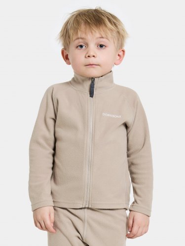 Didriksons Monte Kids Fullzip - Beach Beige