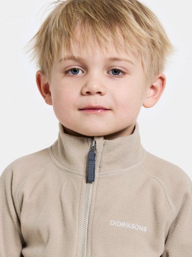 Didriksons Monte Kids Fullzip - Beach Beige