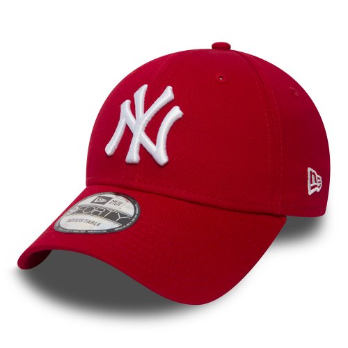 New Era 940 Essential New York Yankees Cap - Red/White