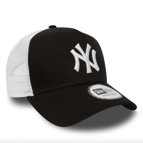 New Era 9Forty New York Yankees Clean A-Frame Trucker Cap - Black
