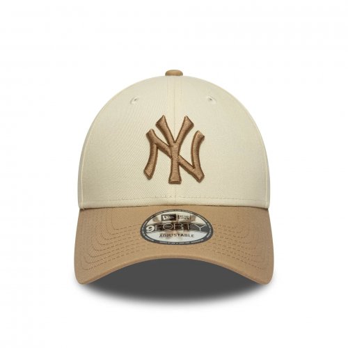 New Era 9Forty New York Yankees MLB Colour Block Cap - Cream