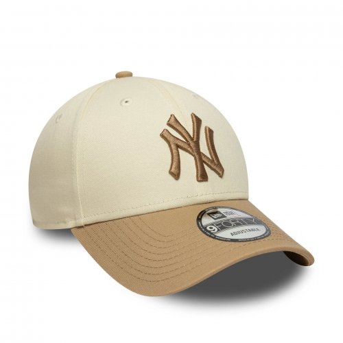 New Era 9Forty New York Yankees MLB Colour Block Cap - Cream
