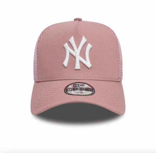 New Era Kids 9Forty New York Yankees A-Frame Trucker Cap - Dark Pink