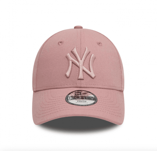 New Era Kids 9Forty New York Yankees League Essential Adjustable Cap - Dark Pink
