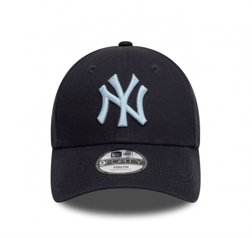 New Era Kids 9Forty New York Yankees League Essential Adjustable Cap - Navy / Pastel Blue