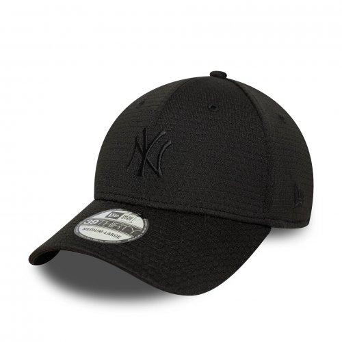 New Era 39Thirty New York Yankees MLB Stretch Mesh Stretch-Fit Cap - Black