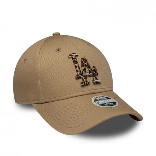New Era Women's 9Forty LA Dodgers MLB Animal Infill Cap - Light Beige
