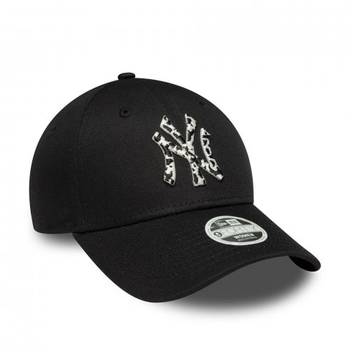 New Era Women's 9Forty New York Yankees MLB Animal Infill Cap - Black