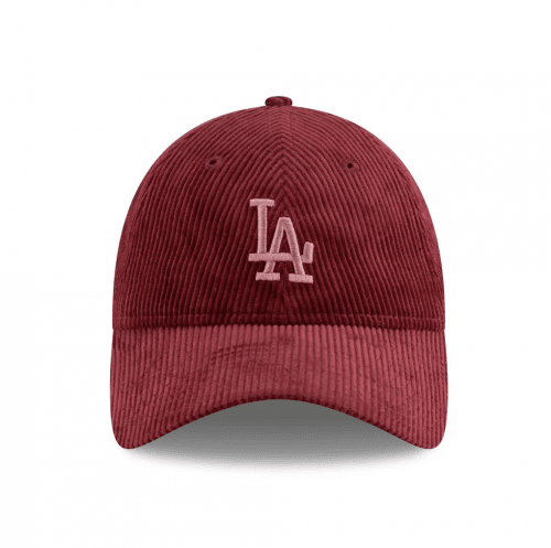 New Era Women's 9Twenty New York Yankees Cord Adjustable Cap - Dark Red / Pink