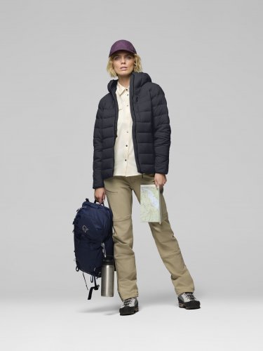 Norrøna Femund Down700 Zip Hood Women - Caviar