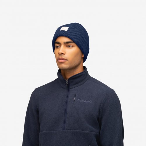 Norrøna /29 Heavy Cotton Beanie - Indigo Night Melange