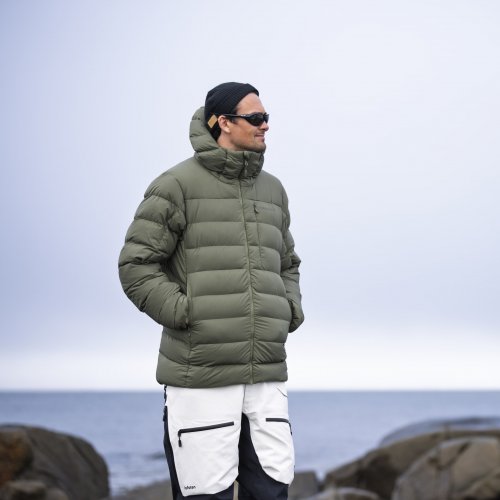 Norrøna Femund Down700 Zip Hood Men - Olive Night