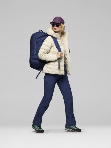 Norrøna Femund Down700 Zip Hood Women - Oatmeal