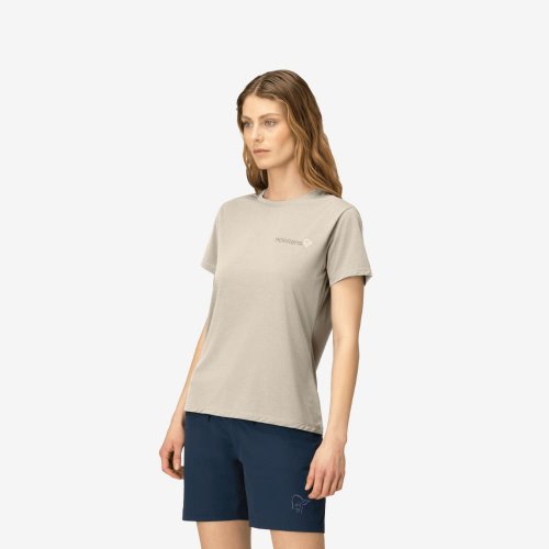 Norrøna Femund Tech T-Shirt Women - Oatmeal