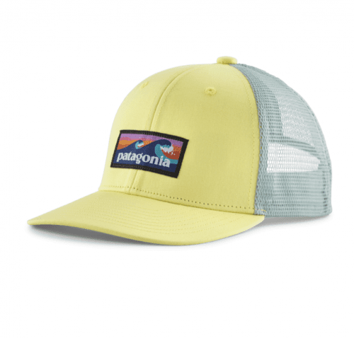 Patagonia Kids Trucker Hat - Boardshort Logo: Lemon Zest