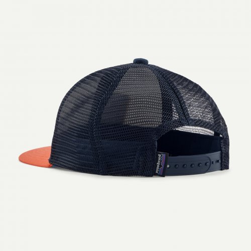 Patagonia Kids Trucker Hat - Ridge Rise Stripe Coho Coral