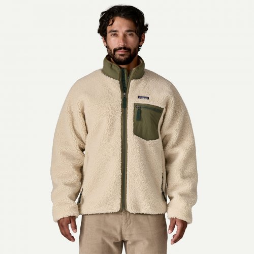 Patagonia Men's Classic Retro-X Jacket - Dark Natural / Basin Green