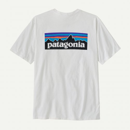 Patagonia Men's P-6 Logo Responsibili-Tee - Fiber White