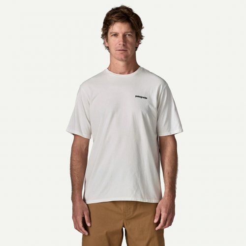 Patagonia Men's P-6 Logo Responsibili-Tee - Fiber White
