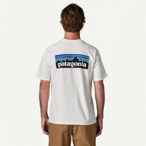 Patagonia Men's P-6 Logo Responsibili-Tee - Fiber White