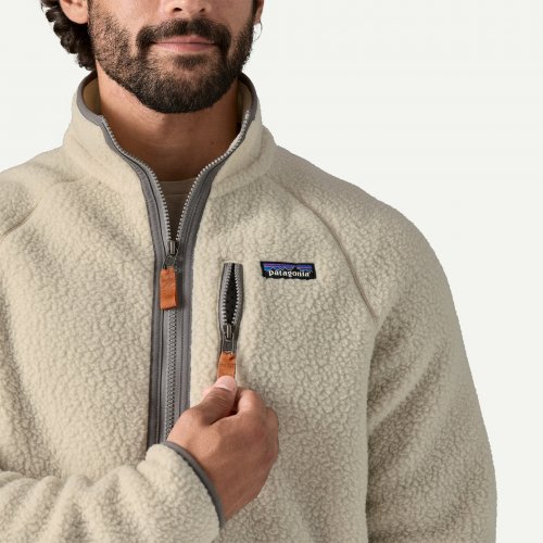 Patagonia Men's Retro Pile Jacket - Pelican / Smolder Blue