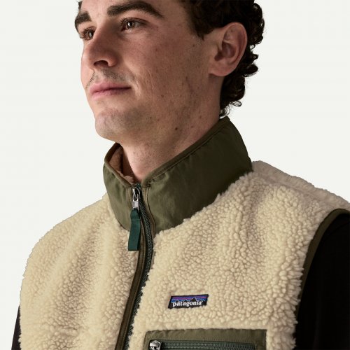 Patagonia Men's Classic Retro-X Vest - Dark Natural / Basin Green