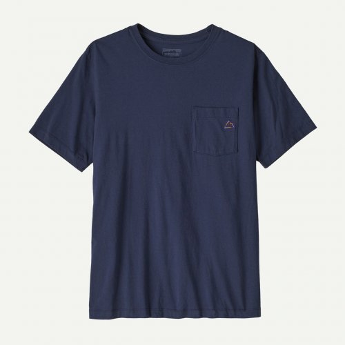 Patagonia Ms Fitz Roy Massif Pocket Tee - New Navy