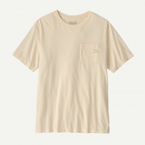 Patagonia Men's Fitz Roy Massif Pocket Tee - Undyed Natural