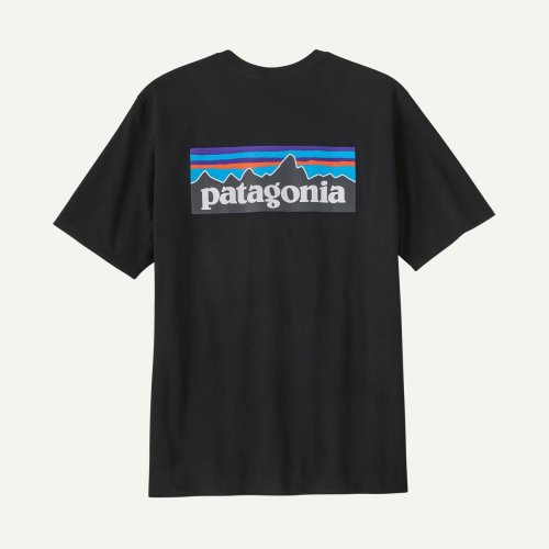 Patagonia Men's P-6 Logo Responsibili-Tee - Black