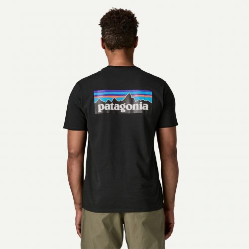 Patagonia Men's P-6 Logo Responsibili-Tee - Black