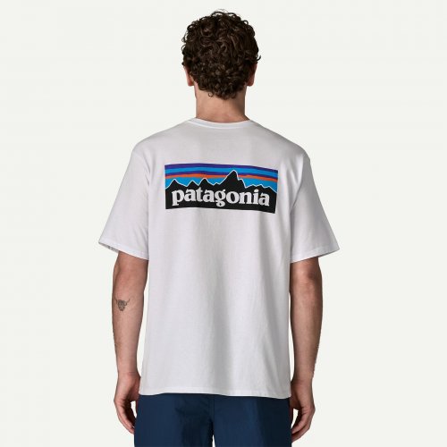 Patagonia Ms P-6 Logo Responsibili-Tee - White