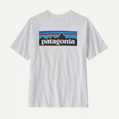 Patagonia Ms P-6 Logo Responsibili-Tee - White