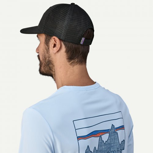 Patagonia P-6 Logo Trucker Hat - Black