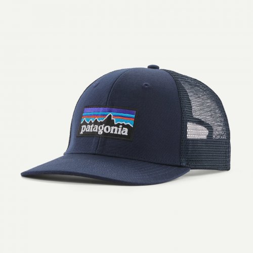 Patagonia P-6 Logo Trucker Hat - New Navy