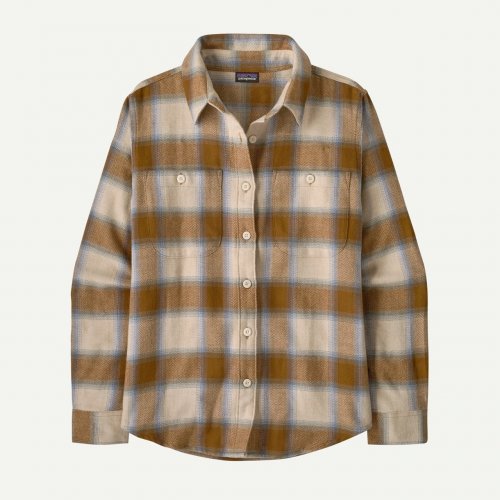 Patagonia Women's Fjord Flannel Shirt - Eclipse: Nest Brown