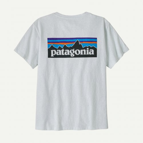 Patagonia Women's P-6 Logo Responsibili-Tee - Fiber White