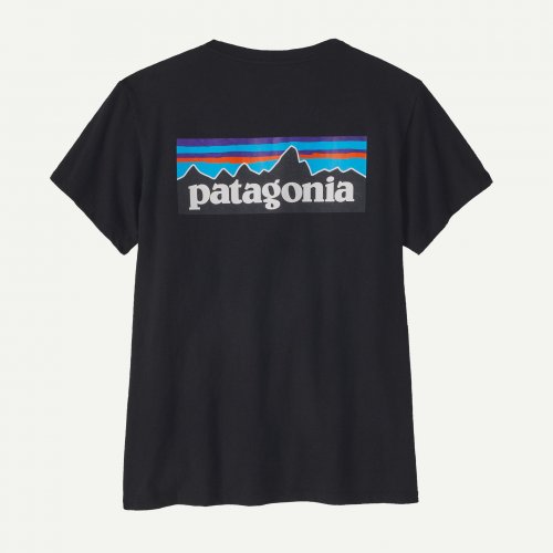 Patagonia Women's P-6 Logo Responsibili-Tee - Black