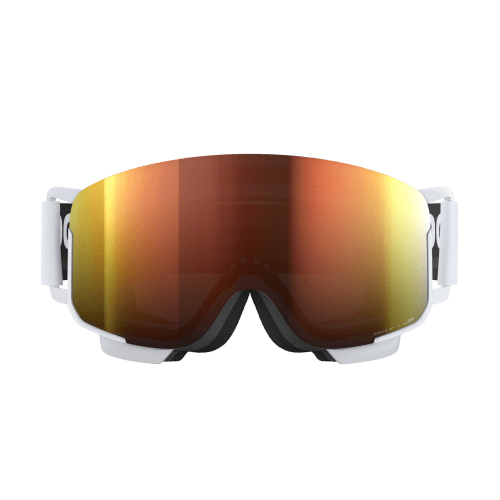 POC Nexal Mid Ski Goggles - Hydrogen White / Partly Sunny Orange