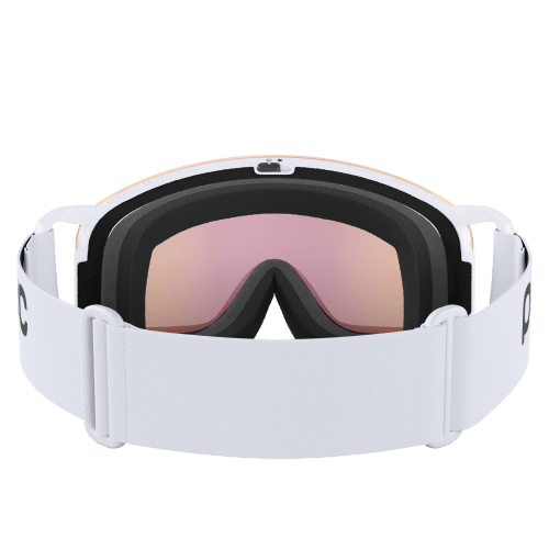 POC Nexal Mid Ski Goggles - Hydrogen White / Partly Sunny Orange