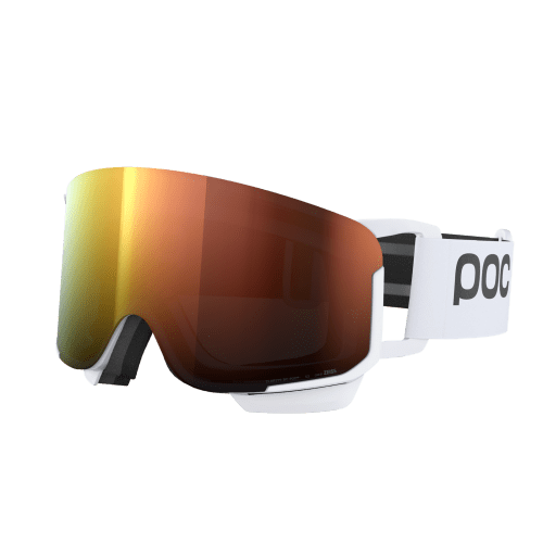 POC Nexal Mid Ski Goggles - Hydrogen White / Partly Sunny Orange